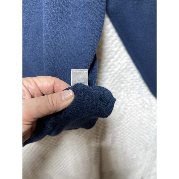 Neiman Marcus Men's Blue Cashmere Long Sleeve Knit Pullover Sweater Size XL - Picture 7 of 10